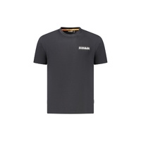 Napapijri Men's Black Cotton  T-Shirt - L