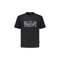 Napapijri Men's Black Cotton  T-Shirt - M