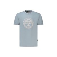 Napapijri Men's Gray Cotton  T-Shirt - M