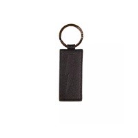 Neil Barrett Men's Sleek Black Leather Keychain for  - One Size