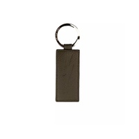 Neil Barrett Men&#39;s Emerald Elegance Leather Keychain - One Size