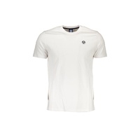 North Sails Men's Sleek White Round Neck Tee with Logo Detail - XL