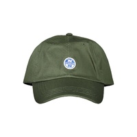 North Sails Men's Green Cotton Cap with Visor and Logo Accent - One Size