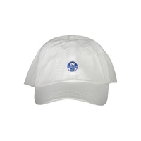 North Sails Men's Elegant White Visor Cap with Logo Detail - One Size