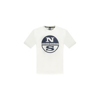 North Sails Men's White Cotton T-Shirt - M