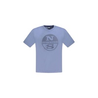North Sails Men&#39;s Blue Cotton  T-Shirt - 2XL