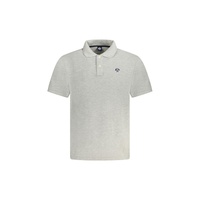 North Sails Men's Gray Cotton Polo Shirt - L