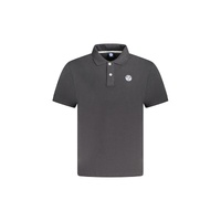 North Sails Men&#39;s Black Cotton  Polo Shirt - 3XL