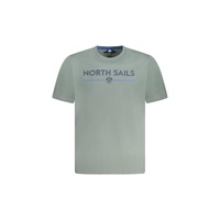 North Sails Men's Green Cotton T-Shirt - S