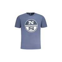 North Sails Men's Blue Cotton T-Shirt - L