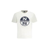 North Sails Men&#39;s White Cotton T-Shirt - L