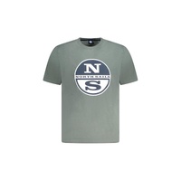 North Sails Men's Green Cotton T-Shirt - M