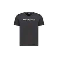 North Sails Men&#39;s Black Cotton T-Shirt - S