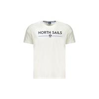 North Sails Men's White Cotton T-Shirt - 2XL