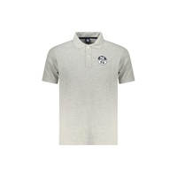 North Sails Men's Gray Cotton Polo Shirt - M