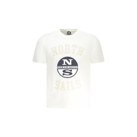 North Sails Men's White Cotton T-Shirt - S
