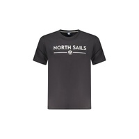 North Sails Men&#39;s Black Cotton T-Shirt - XL