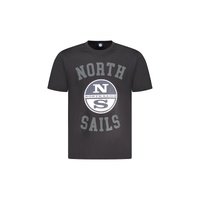 North Sails Men's Black Cotton T-Shirt - L