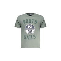 North Sails Men's Green Cotton T-Shirt - 3XL