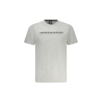 North Sails Men's Gray Cotton  T-Shirt - L
