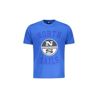 North Sails Men&#39;s Blue Cotton  T-Shirt - 2XL
