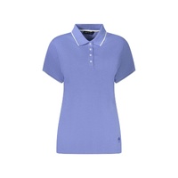 North Sails Women's Blue Cotton  Polo Shirt - L