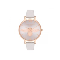 Olivia Burton Women's Beige Synthetic Leather Watch - One Size