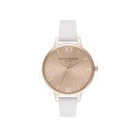 Olivia Burton Women's White Synthetic Leather Watch - One Size
