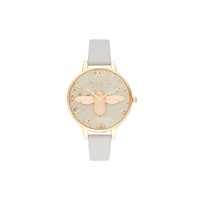 Olivia Burton Women's Gray Synthetic Leather Watch - One Size
