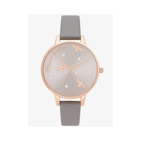 Olivia Burton Women's Gray Synthetic Leather Watch - One Size