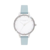 Olivia Burton Women's Blue Synthetic Leather Watch - One Size