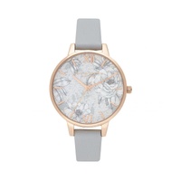 Olivia Burton Women's Gray Synthetic Leather Watch - One Size