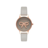Olivia Burton Women's Gray Synthetic Leather Watch - One Size