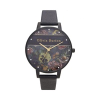 Olivia Burton Women's Black Leather Watch - One Size