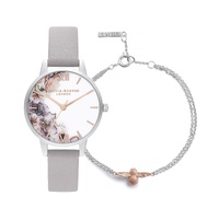 Olivia Burton Women's Gray Leather Watch - One Size