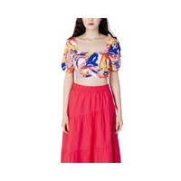 Only Women's Yellow Viscose Tops &amp; T-Shirt - 42 IT