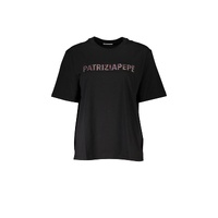 Patrizia Pepe Women's Black Cotton Tops &amp; T-Shirt - XS