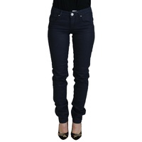 Acht Women's Blue Cotton Low Waist Slim Fit  Casual Denim Jeans - W26 US