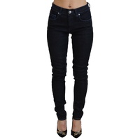 Acht Women's Dark Blue Low Waist Slim Fit  Denim Jeans - W26 US