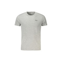 Pepe Jeans Men's Gray Cotton T-Shirt - XL