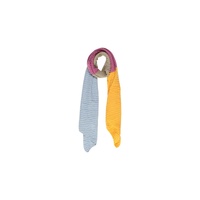 Pieces Women's Yellow Recycled Polyester Scarf - One Size