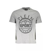 Plein Sport Men's Gray Cotton T-Shirt - M