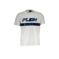 Plein Sport Men's White Cotton T-Shirt - M