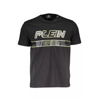 Plein Sport Men's Black Cotton T-Shirt - M