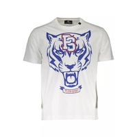 Plein Sport Men's White Cotton T-Shirt - L
