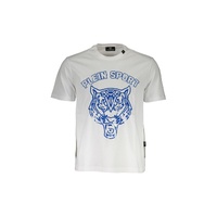Plein Sport Men's White Cotton T-Shirt - XL