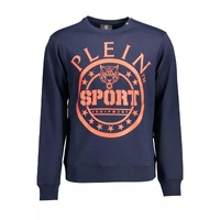 Plein Sport Men's Blue Cotton Sweater - L