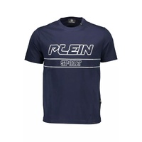 Plein Sport Men's Blue Cotton T-Shirt - L