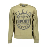 Plein Sport Men's Green Cotton Sweater - M