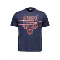 Plein Sport Men's Blue Cotton T-Shirt - M